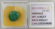 4.95/CT Natural Panna Stone with Govt. Lab Certificate-11925D48088